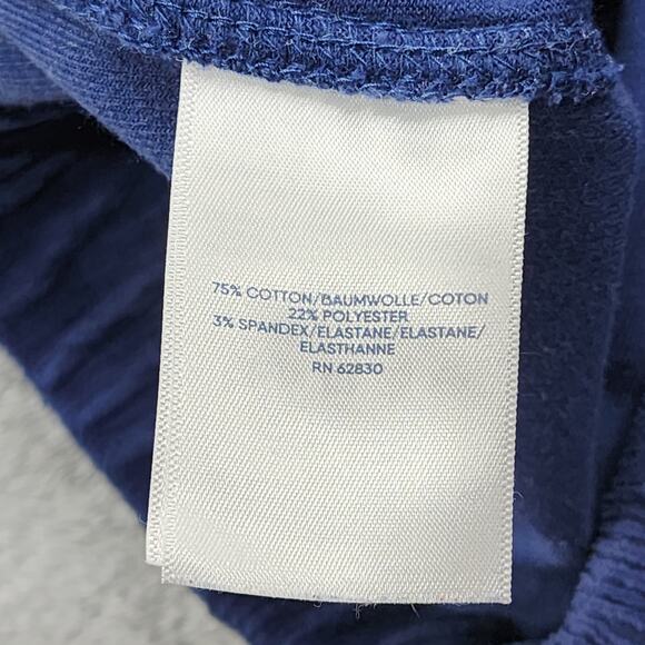 Lands End Pants Womens M Blue Stretch Corduroy Sport High Rise Pull On Casual - Picture 4 of 11